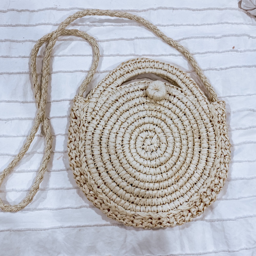 Cream Woven Bag